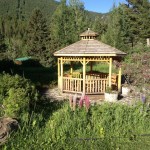 Hideaway in the Gazebo for writing, reading or bird watching